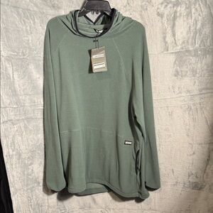Freedom Industries hoodie men’s size 2X sweatshirt NWT waffle grid‎ sage green